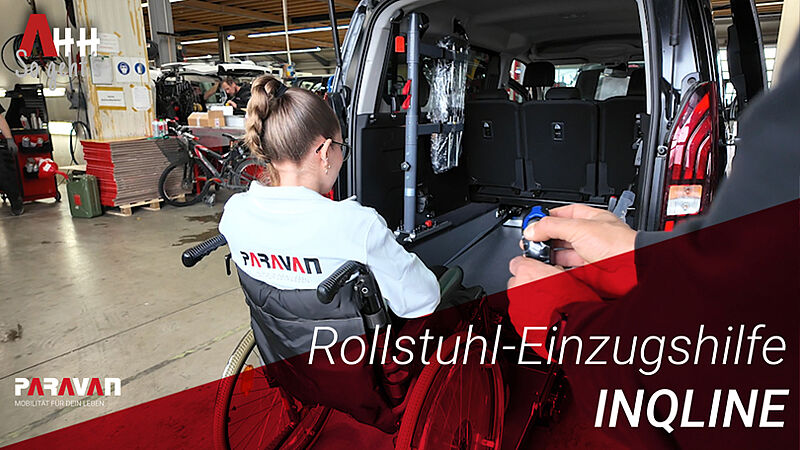 Vorschaubild auf das Tutorial-Video der Rollstuhleinzugshilfe Inqline