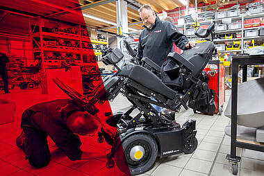Paravan Rollstuhl Neuentwicklung PR 40
