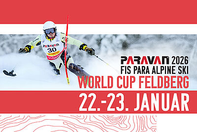 Offizielles Plakat des 2026 Paravan FIS Paraski Weltcup am Feldberg