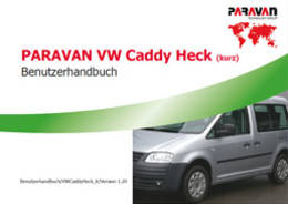 Paravan Bedienungsanlietung VW Caddy Heckeinstieg kurz