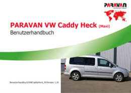 Paravan Bedienungsanlietung VW Caddy Heckeinstieg Maxi