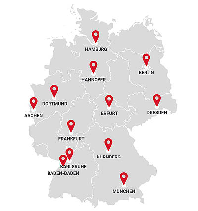 Paravan Mietfahrzeuge Standortkarte deutschlandweit