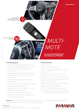 Vorschaubild für das Produktblatt um Lenkradknauf Multimote