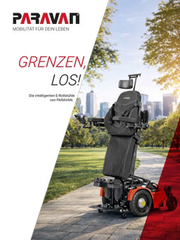 Elektrorollstuhl-Imagebroschüre Titelbild von PARAVAN.