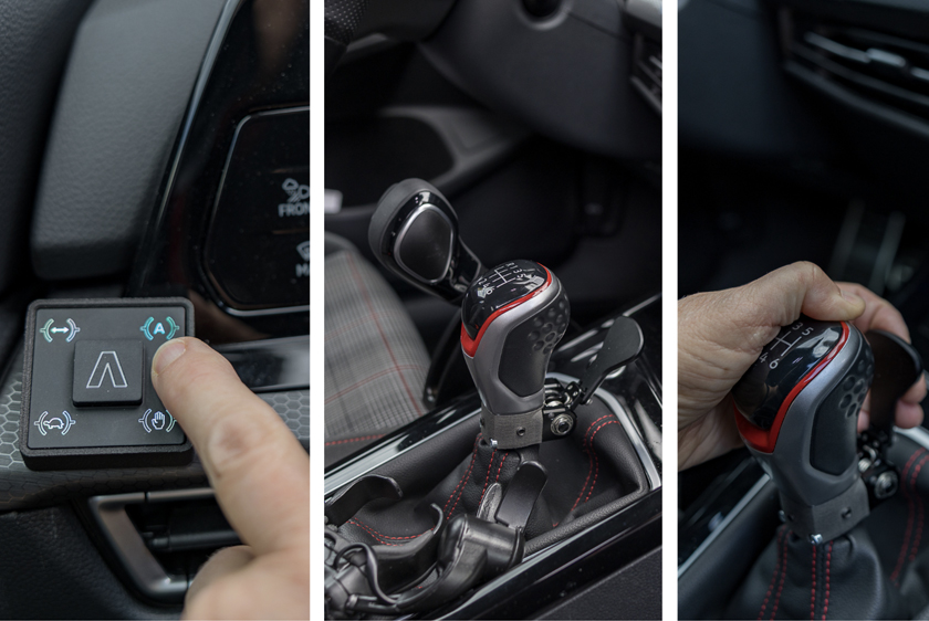 Die drei unterschiedlichen Komponenten der Clutch-by-wire Technik von Paravan